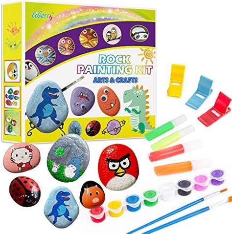 Liberry Rock Painting Kit For Kids Arts And Crafts For Girls And Boys