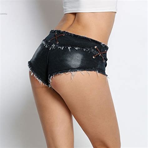 Buy Cosyou Women Sexy Cut Off Low Waist Denim Jeans Shorts Micro Mini