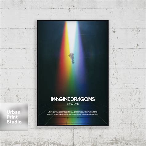 Imagine Dragons Poster Evolve Album Cover Poster Print Etsy