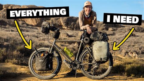 complete bike touring gear setup what to pack for a long distance bicycle tour youtube