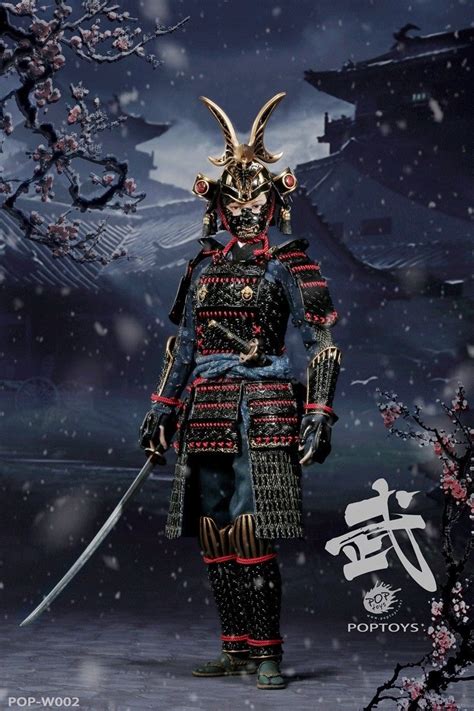 1 6 poptoys w002b butterfly helmets female samurai black armor deluxe ver · fairway hobbies