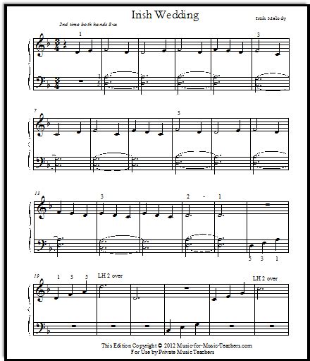 Free Printable Sheet Music For Beginner Piano Irish Sheet Music Irish