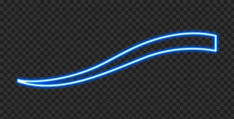 Hd Blue Neon Curved Wavy Glowing Line Png Citypng