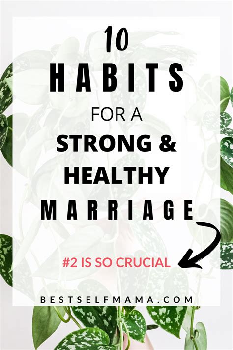 10 Habits For A Strong And Healthy Marriage In 2021 Healthy Marriage Marriage Marriage Tips