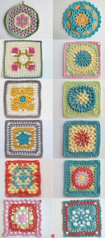 10 Bold Examples Of Crochet Blocks And Squares Crochet Patterns How