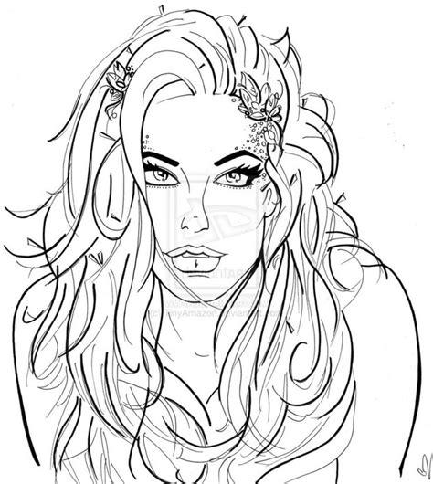 Dc poison ivy coloring pages. Poison Ivy Coloring Pages Adult | DeviantArt: More Like ...
