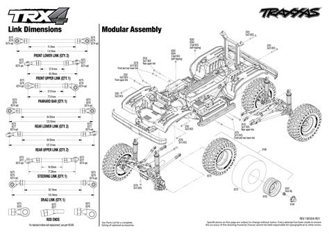 Exploded View Trx 4 Chevrolet K5 Blazer 110 Rtr Modular Assembly
