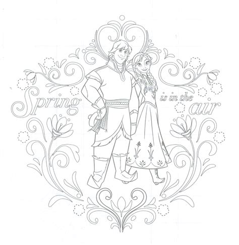 Anna And Kristoff Coloring Page Elsa And Anna Photo 39142788 Fanpop