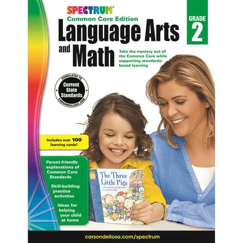 Carson Dellosa Spectrum Language Arts And Math Grade 2 Cd 734045 Teachersparadise