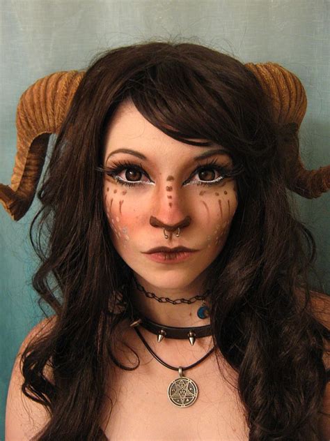 These Horns Are Too Big For Me But I Live The Makeup On The Nose To