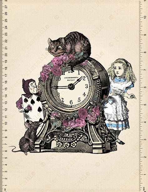 Commercial Use Alice In Wonderland Colour Digital Clip Art Etsy