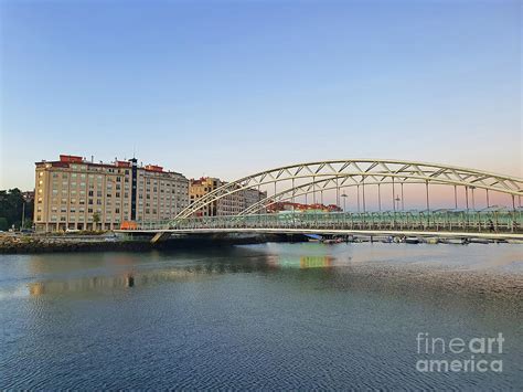 Modern Arch Bridge On Lerez River Photograph By Cosmin Constantin Sava