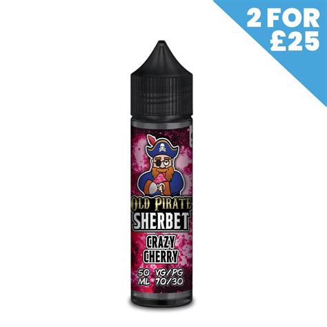 Crazy Cherry Old Pirate Sherbet E Liquid Free Delivery Over £30