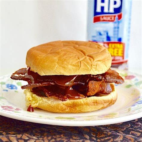 This Is A Simple Classic And Amazing British Bacon Butty With Crispy Thick Cut Bacon And That