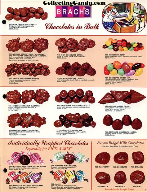 Brachs Beautiful Fall Chocolate Promotion Packet From 1972