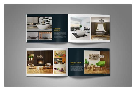Interior Brochure Catalog On Yellow Images Creative Store