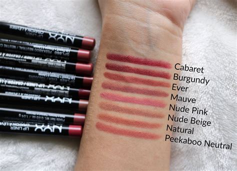 Nyx Professional Makeup Slim Lip Pencils Review And Swatches