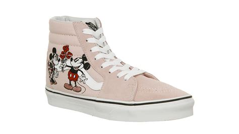 Vans Sk Hi Disney Mickey And Minnie Pink The Sole Womens