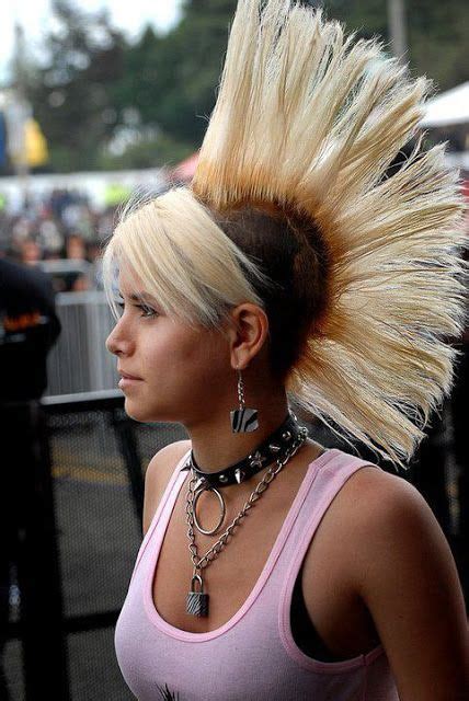 Mohawks With Colors The Haircut Web Punk Hair Punk Rock Girls