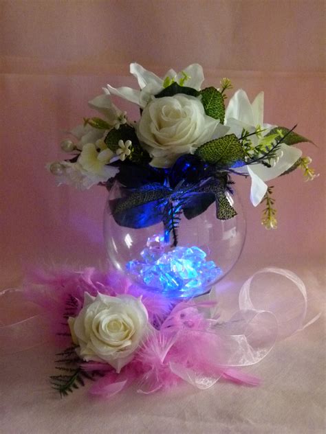 Sourcing guide for light up flower pot: Lynette & U: Light Up with Floral Arrangements.