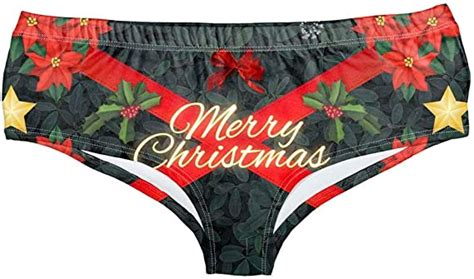 Bcdshop Ladies Panties Christmas Themed Panties Women Christmas