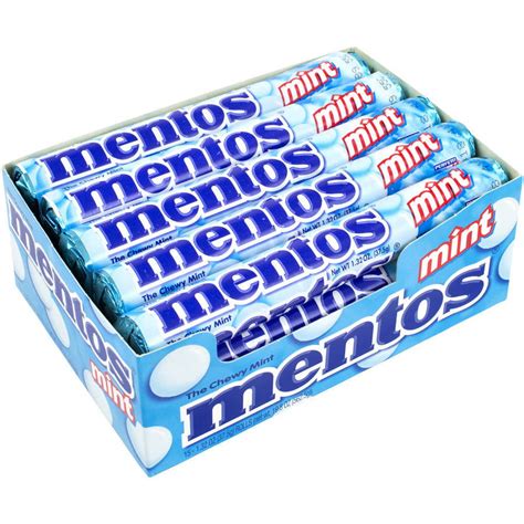 Mentos The Chewy Mint Candy 132 Oz 15 Count