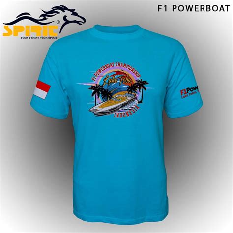 Jual Baju Kaos F1 Powerboat Championship Lake Toba Indonesia Logo Resmi