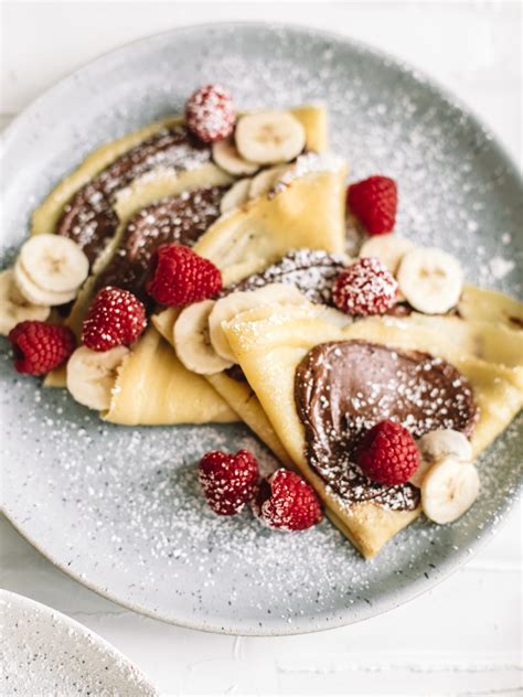 Classic French Crepes With Banana And Nutella Recipe Sweet Crepes
