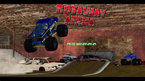 Beamng Monster Truck 2xtreme Tour 8 Truck Show Rotaway Arena Youtube