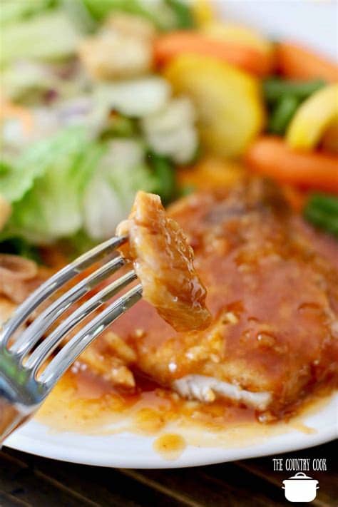 I found bone in pork chops instead and set those out to thaw. Crock Pot BBQ Pork Chops - The Country Cook