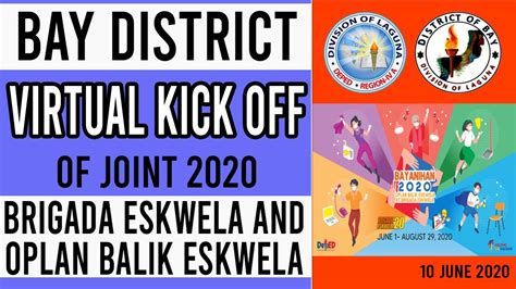 Deped Bay District Virtual Kick Off Joint 2020 Brigada Eskwela And