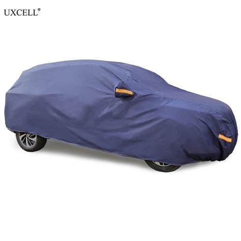 Uxcell Blue Car Cover Outdoor Weather Waterproof Breathable Scratch