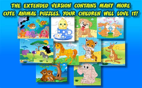 Fun Puzzle Games For Kids Hd Cute Animals Jigsaw Learning