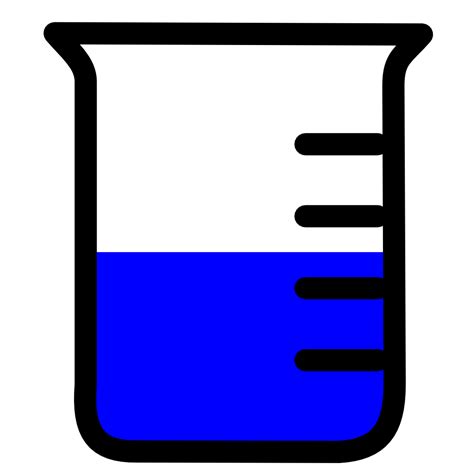 Onlinelabels Clip Art Lab Icon Beaker With Blue