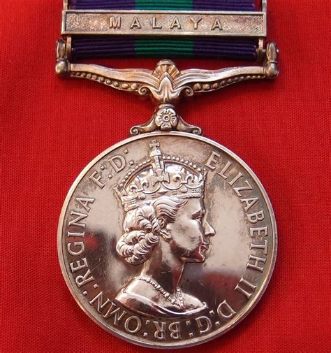 British 1918 1962 General Service Medal Malaya Jb Military Antiques