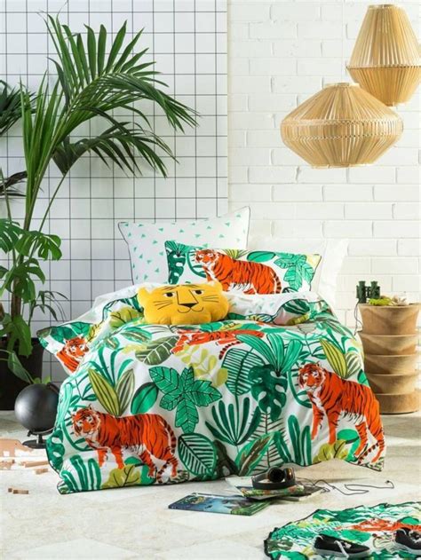 25 Cute Kids Bedroom With Jungle Theme Ideas Kids Bedroom Decor Bed