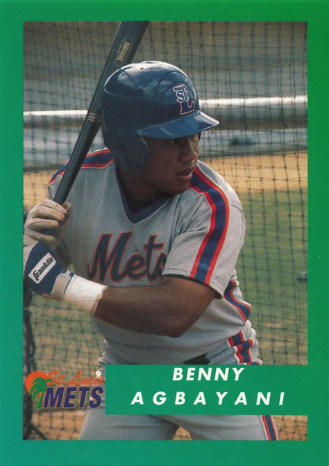 Mets On Cards Vol 526 Benny Agbayani 1995