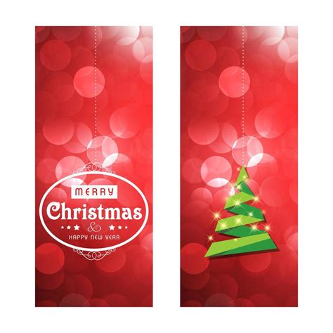 Merry Christmas Cards With Creative Design Vector 14153726 Vector Art