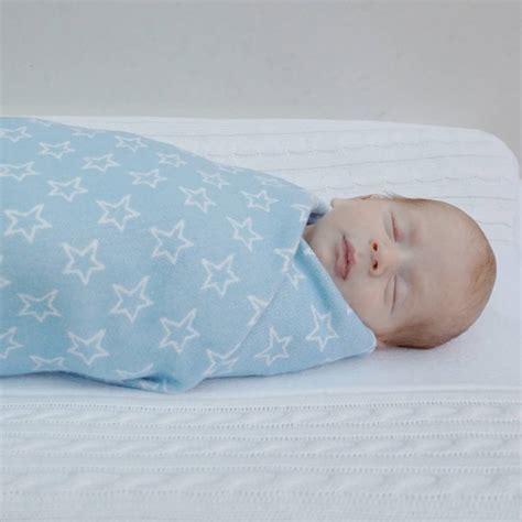 Cotton Baby Swaddle Blanket Stars By Poplico