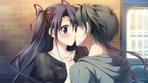 Romantic Background Anime Kiss High Resolution And Free