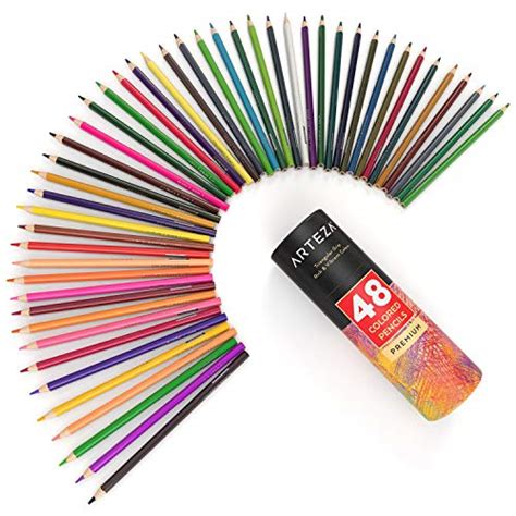 Arteza Colored Pencils For Adult Coloring 48 Colors Soft Drawing