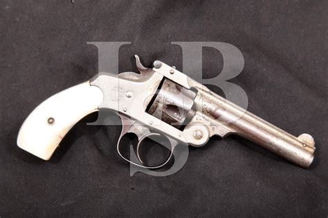 Smith And Wesson 32 Double Action 4th Model Nickel 3 12 Sada Top