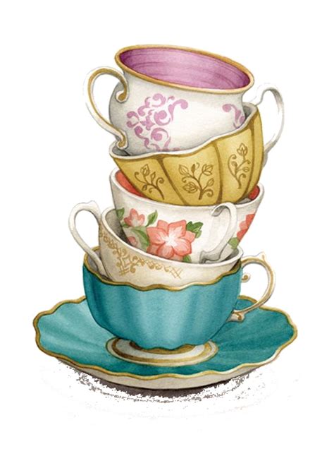 Teacup Stack Png Transparency Overlay For Personal Use Tea Cup