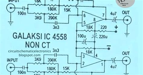 IC 4558 Galaksi Circuit Electronic Circuit