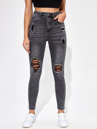 Search Grey Skinny Jeans Shein Usa