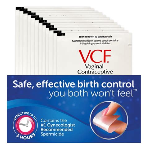 Vcf Film Vaginal Contraceptive Film Nonoxynol 9 Bulk