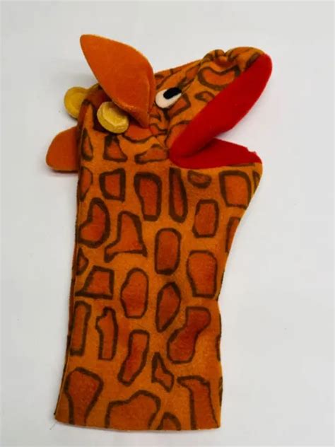 Vintage Baby Einstein Giraffe Hand Puppet Hebrew University Flawed Read