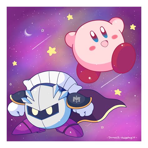 Kirby And Meta Knight By Domestic Hedgehog On Deviantart