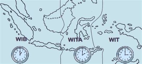 Pembagian Waktu Di Indonesia Wib Wit Dan Wita
