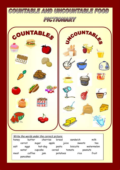 Countable Uncountable Nouns Online Exercise